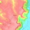 Топографическая карта Глинское, высота, рельеф
