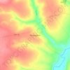 Топографическая карта Коньшино, высота, рельеф