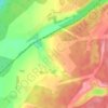 Топографическая карта Сёгла, высота, рельеф