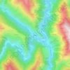 Топографическая карта Анцух, высота, рельеф