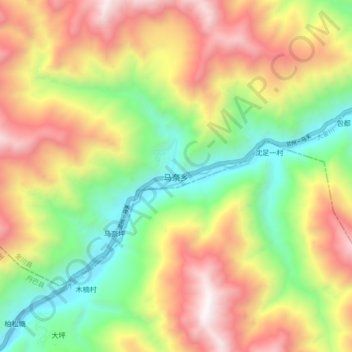 Топографическая карта Manai, высота, рельеф