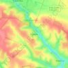 Топографическая карта Крупин, высота, рельеф