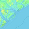 Топографическая карта Harbor Island, высота, рельеф