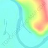 Топографическая карта Пятистенное, высота, рельеф