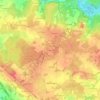 Топографическая карта Les Bauches, высота, рельеф