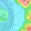 Топографическая карта Инвестиционная площадка «Жемчужина Алтая», высота, рельеф