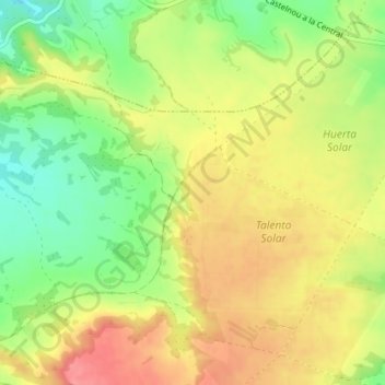 Топографическая карта Migalo, высота, рельеф