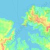 Топографическая карта Darwin, высота, рельеф