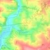 Топографическая карта Le Bos Josselin, высота, рельеф