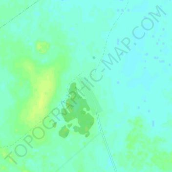 Топографическая карта Николенко, высота, рельеф