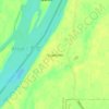 Топографическая карта Гродеково, высота, рельеф