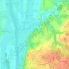 Топографическая карта Vanoise, высота, рельеф