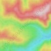 Топографическая карта щель Кислицово, высота, рельеф