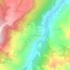 Топографическая карта Шовхал-Берды, высота, рельеф