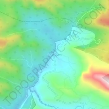 Топографическая карта Elephant Pond, высота, рельеф