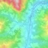 Топографическая карта Vergato, высота, рельеф