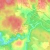 Топографическая карта Загорские Дали, высота, рельеф