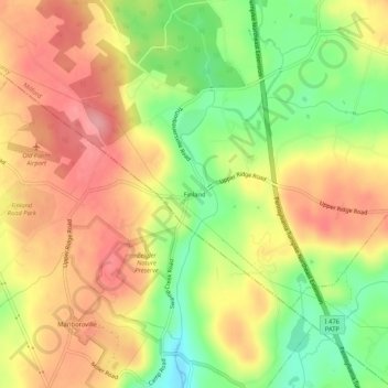 Топографическая карта Finland, высота, рельеф
