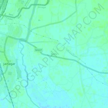 Топографическая карта Belhi, высота, рельеф