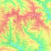 Топографическая карта Макеевка, высота, рельеф