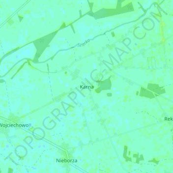 Топографическая карта Karna, высота, рельеф