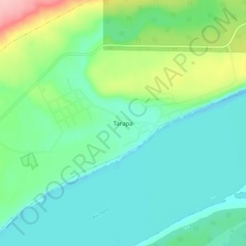 Топографическая карта Тагара, высота, рельеф