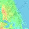 Топографическая карта Long Island, высота, рельеф
