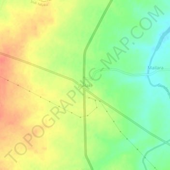 Топографическая карта Zalki, высота, рельеф