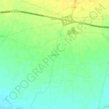 Топографическая карта Гегути, высота, рельеф