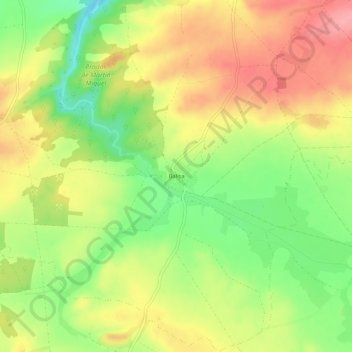 Топографическая карта Balisa, высота, рельеф