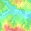 Топографическая карта Кува, высота, рельеф