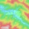 Топографическая карта Набеглави, высота, рельеф