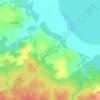 Топографическая карта Засухино, высота, рельеф