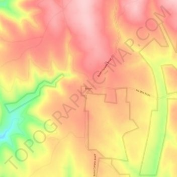 Топографическая карта Moon, высота, рельеф