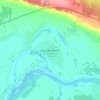 Топографическая карта Верхнее Калино, высота, рельеф