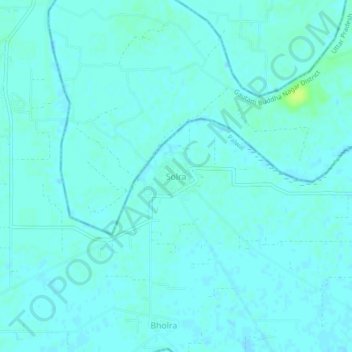 Топографическая карта Solra, высота, рельеф