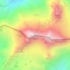 Топографическая карта Псыш, высота, рельеф