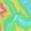 Топографическая карта 珍珠滩瀑布, высота, рельеф