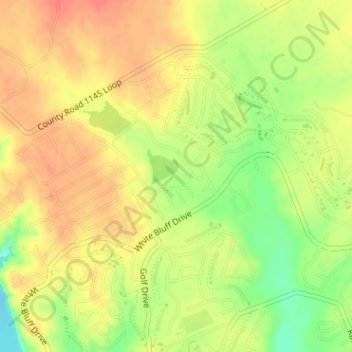 Топографическая карта South Lake, высота, рельеф