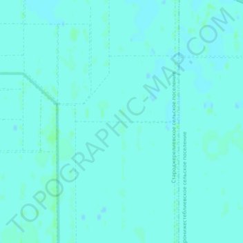 Топографическая карта Прикубанская низменность, высота, рельеф