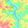 Топографическая карта Alcoutim, высота, рельеф