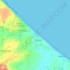 Топографическая карта Bacton Green, высота, рельеф