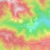 Топографическая карта La Preste, высота, рельеф
