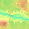 Топографическая карта Киевская, высота, рельеф