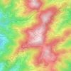 Топографическая карта La Chaud, высота, рельеф