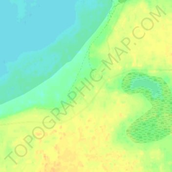 Топографическая карта Салтаим, высота, рельеф