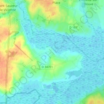 Топографическая карта Selsoif, высота, рельеф
