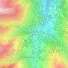 Топографическая карта Le Serroz, высота, рельеф
