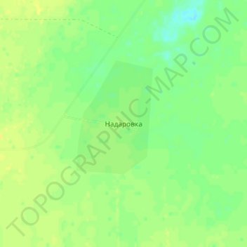Топографическая карта Надаровка, высота, рельеф