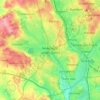 Топографическая карта Newcastle-under-Lyme, высота, рельеф